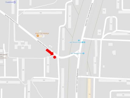 Билборд A в Харькове, 3x6  Василя Стуса вул. (Механізаторська). /  Тракторобудівників пр., 67, в бік Тракторобудівників пр. схема