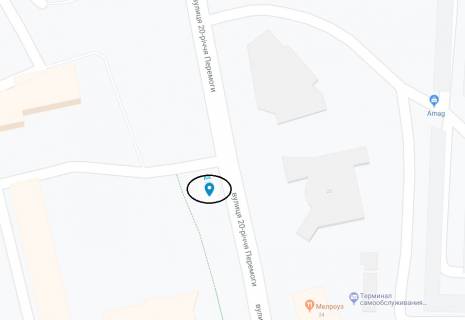 Білборд, Бігборд (Борд)  A у Дніпро (Дніпропетровськ) 20-річчя Перемоги вул., 43д схема