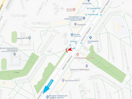 Призма A в Харькове, 3x6  Перемоги пр., 71, в центр - 666713 схема