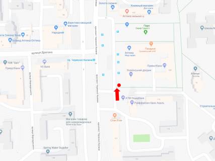 Ситилайт A в Львове, 1.8x1.2  Червоної Калини пр., 109, ост. "пр.Червоної Калини", в центр схема
