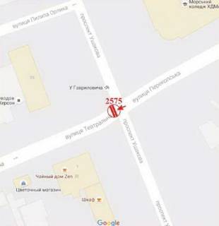 Призма A в Херсоне Театральна (Горького) вул. - Ушакова пр. - 379097 схема