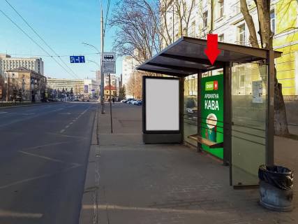 Ситилайт A в Киеве, 1.335x2.09  Алмазова (кол. Кутузова) вул., 4А, зупинка "вул. Генерала Алмазова", (фронтальний) фото 1