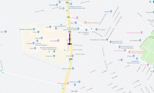 Призма A в Киеве Палладіна пр. - Берковецька вул., 6Д, навпроти, ТРЦ "Lavina" - 214604 схема