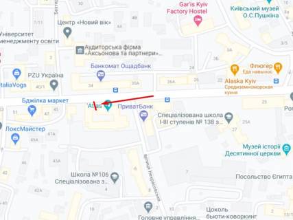 Брендмауер, Брандмауер, Брандмауэр A у Києві, 15x4.45  вул. Січових Стрільців (Артема)., 37-41 схема