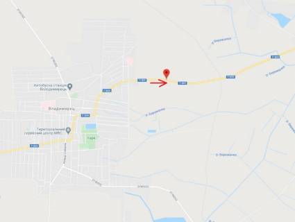 Билборд A в Владимирце, 3x6  смт Володимирець, у бік Дубровиці схема