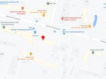 Видеоборд A в Виннице Келецька вул., 103, аптека "Конекс", прайс за ролик 10 сек 1 вихід/5 хвилин, на двосторонньому екрані, від 144 виходів на день. Розрахунок для інших параметрів трансляції уточнюйте у менеджера. - 301280 схема