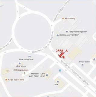 Билборд A в Херсоне 49-ї Гвардійської Дивізії вул., 8 схема