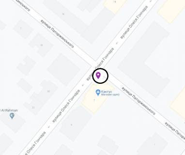 Скроллер A в Днепр (Днепропетровск), 3.14х2.32  вул. О. Гончара - вул. Паторжинського, біля світлофора - 168963 схема