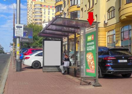 Сiтiлайт A у Києві, 1.36x2.04  Чорновола вул., 29, зупинка "Маршала Рибалка, фронтальний Фото 1