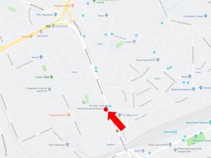 Билборд B в Киеве, 3x6  Харківське шосе 48 - вул. Березнева, біля Інституту хімії, в бік Дарницької пл. (колиш. Ленінградська) схема