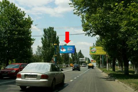 Билборд B в Херсоне, 3x6  Миколаївське шосе / 8-ма Польова вул., з центру (флажок) фото 1