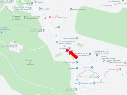 Ситилайт  в Львове, 1.8x1.2  Пасічна вул., 59 (зуп. "Майорівка"), в центр схема