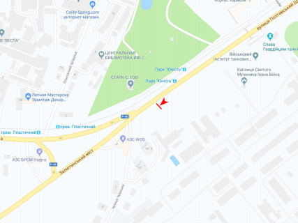 Ситилайт B в Харькове, 1.8x1.2  Полтавський Шлях вул., 179, зупинка "парк Юність", автобусна схема
