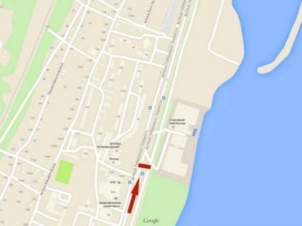 Билборд A в Днепр (Днепропетровск), 6х3  вул. Набережна Перемоги (СК "Восход") схема
