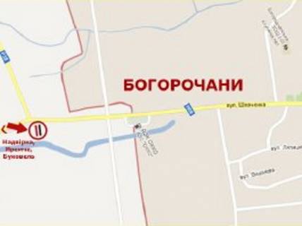 Билборд A в Гуте, 3x6  Автодорога H09, поворот на с. Гута схема