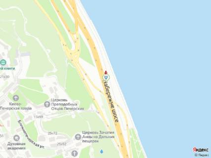 Scrolller, Scroll B in Kyiv Naberezne sose, za 500m do Navodnic'kogo parku, po hodu vid mostu Metro - 379383 scheme