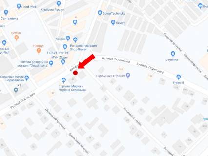 Билборд  в Харькове, 3x6  Тюрінская вул., 148, ринок "Барабашово", в центр схема