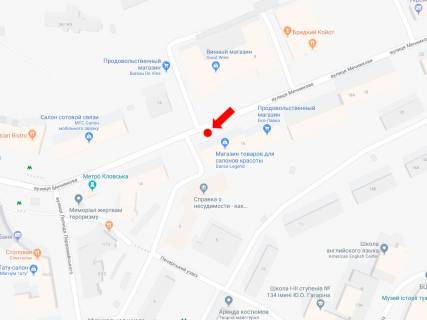 Ситилайт B в Киеве, 1.8x1.2  Мечникова вул., 16, в сторону вул. Басейної схема