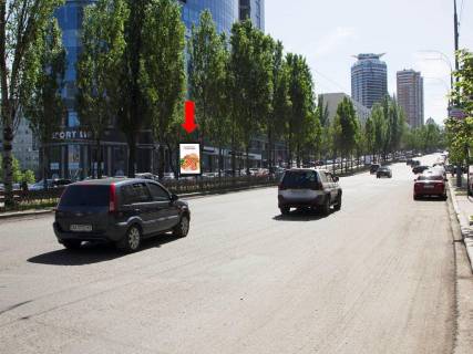 Ситилайт  в Киеве, 1.8x1.2  Українки бул., 2 / вул. Госпітальна, в сторону пл. Л. Українки фото 1