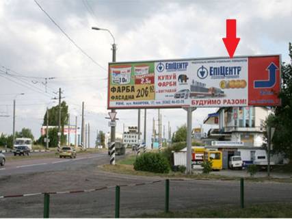 Билборд A в Ровно Млинівська вул., 32, в'їзд в м. Рівне, з боку м. Луцьк, правий фото 1