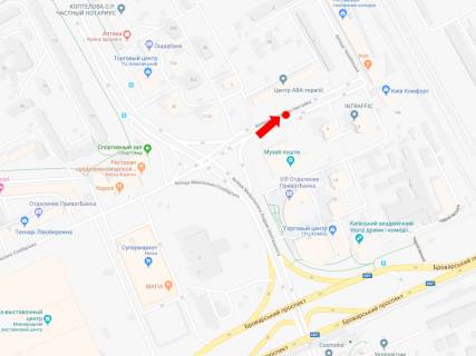 Билборд A в Киеве, 3x6  Нестайка вул. (вул. Мильчакова) 5, роздільник, в сторону вул. Челябінської схема