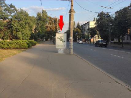 Citylight B in Krivy Rig, 1.8x1.2  Lermontova st., 21, zupinka "Central'no-Mis'kij licej" Photo 1