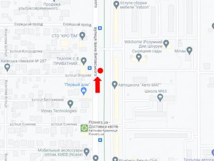 Billboard A in Kyiv, 3x6  Vigovs'kogo (kol. Grecka) st., 10 scheme