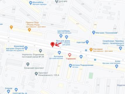 Скроллер A в Черновцах Независимости пр., 123, 4-й от ТЦ "Майдан" - 300238 схема