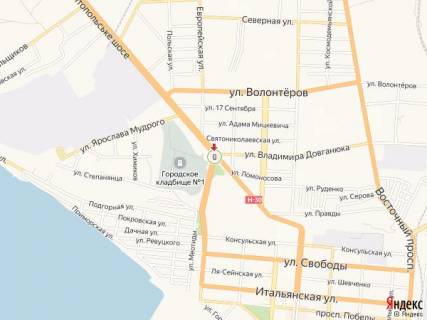 Сiтiлайт A у Бердянську Западный пр., спуск схема