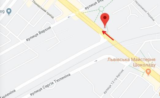 Билборд A в Запорожье, 6х3  Соборний просп. - Величара (Тюленіна)а вул. схема