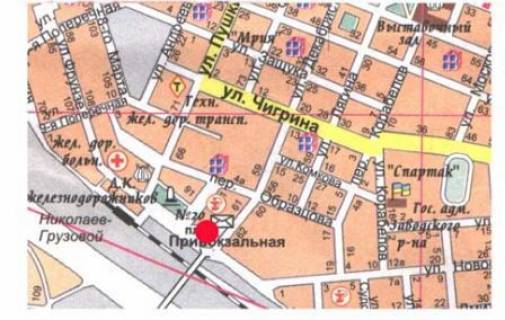 Билборд A в Николаеве Захисників Миколаєва вул. (Декабристів) . - Привокзальна пл. схема