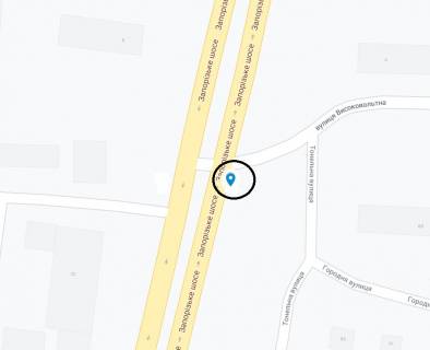 Billboard B in Dnipro (Dnipropetrovsk) Zaporiz'ke sose - Visokovol'tna st. scheme
