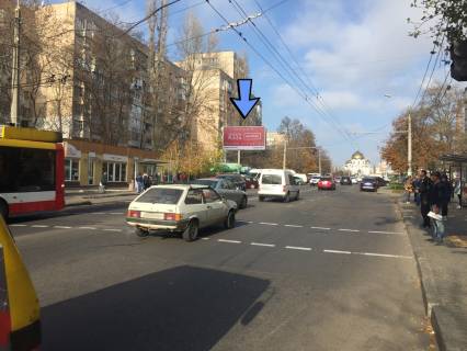 Білборд, Бігборд (Борд)  B у Одесі, 3x6  Корольова вул., 92 - Вільямса вул., в центр Фото 1