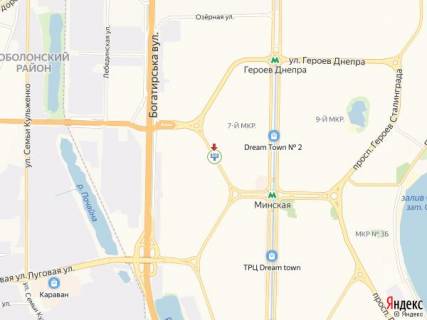 Призма A в Киеве Гайдай вул., 3, навпроти супермаркету ЕКО маркет - 214850 схема