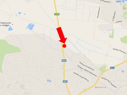 Билборд B в Львове, 3x6  Траса Львів-Рава-Руська, 7150, в бік Львова схема