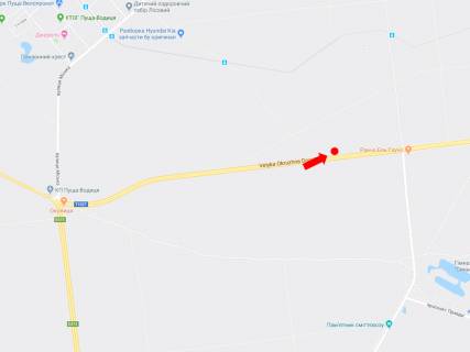 Білборд, Бігборд (Борд)   у Києві, 3x6  Велика Кільцева дорога, 2 км. від Пущі Водиці, в сторону вул. Газопровідної, Мінського пр. схема