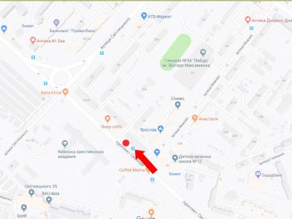 Billboard A in Kyiv, 3x6  Svobodi av., 8/28 - st. Mezova, v storonu rinku "Vinogradar" scheme