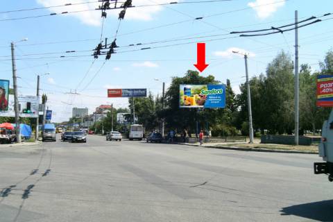 Билборд A в Кропивницкий (Кировоград), 3x6  Тельнова вул. (кол. Правди пр.) / Вокзальна вул. (кол. Жовтневої Революції вул.), "Колгосний" і "Критий" ринки фото 1