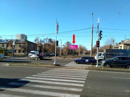Билборд  в Харькове, 3x6  Камишева вул. - просп. Льва Ландау (50-річчя СРСР), на світлофорі, в сторону вул. Ак. Павлова фото 1