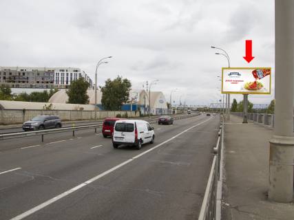 Билборд A в Киеве Набережно-Рибальська вул., 550м до Подільсько-Воскресенського мосту, в бік Оболоні фото 1