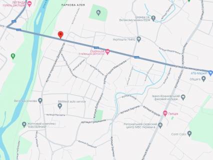 Билборд A в Никитинцах, 3x6  Тисменицька вул. - Сеченова вул., АЗС "ОККО", нижній схема