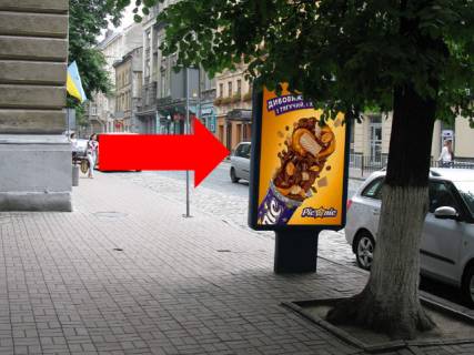 Сiтiлайт  у Львові, 1.8x1.2  Князя Романа вул., 1, біля Platinum Bank, готелю "Swiss" Фото 1