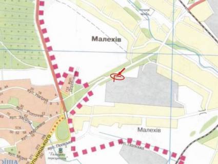 Билборд B в Львове, 3x6  Траса Київ-Львів, с. Малехів, (М1), в'їзд до Львова схема