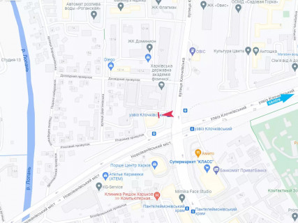 Видеоборд A в Харькове, 11.5x6  Клочківська вул., 99а, БЦ "Панорама", в центр - 667849 схема