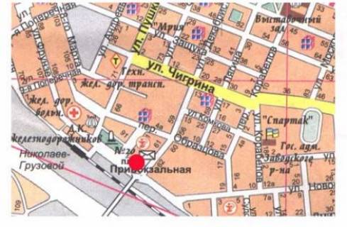 Білборд, Бігборд (Борд)  A у Миколаєві Захисників Миколаєва вул. (Декабристів) . - Привокзальна пл. схема