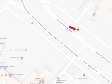Ситилайт B в Львове, 1.8x1.2  Червоної Калини пр., 37, зуп. ринок "Шувар", з центру схема