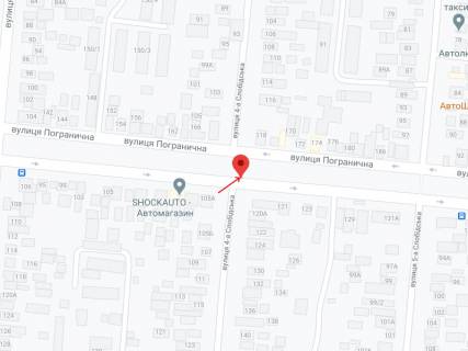 Билборд A в Николаеве Погранична вул. (Чигрина). - 4-а Слобідськая вул. схема
