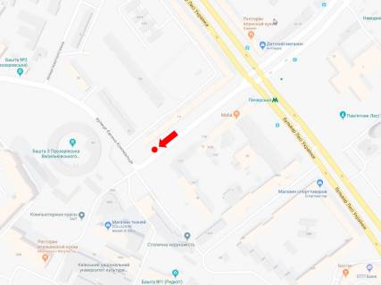 Scrolller, Scroll A in Kyiv, 2.3x3.14  Almazova st. (kolis. Kutuzova st.), 14 / st. Konoval'ca (kolis. Sorsa st.), v bik st. V. Vasil'kivs'ka - 470427 scheme