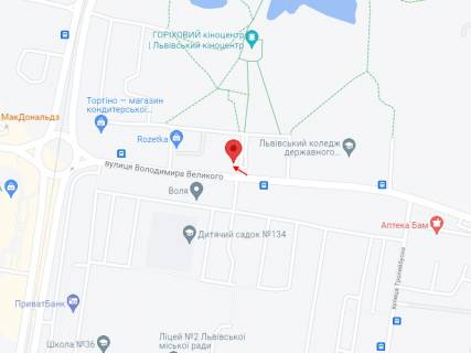 Призма A в Львове Володимира Великого вул., 16 - 402059 схема