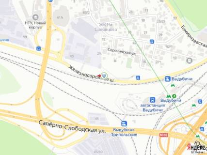 Scrolller, Scroll B in Kyiv Zaliznicne sose, pisla 250 m vid Bojcuka st., v storonu st.m. "Vidubici" - 366902 scheme